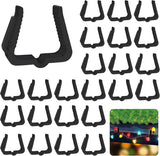 50 pieces - Christmas lighting Gutter hooks - light clips - plastic Light clip - roof edge clamps - Christmas decoration hooks - Festive lighting clamps - Outdoor roof hooks - Clips - for Christmas decoration panels, gutters, fences and roof edge decorati
