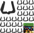 50 pieces - Christmas lighting Gutter hooks - light clips - plastic Light clip - roof edge clamps - Christmas decoration hooks - Festive lighting clamps - Outdoor roof hooks - Clips - for Christmas decoration panels, gutters, fences and roof edge decorati