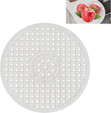 1 Piece Silicone Sink Mat - Washbasin Mat - Sink Mat - Sink Mats - Rubber Countertop Mat for Sink - Cuttable - Foldable - Non-slip - Round sink mat - Protective mat - For countertop - Round White - ø 31 Cm