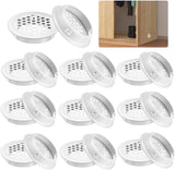 20 pieces - ventilation grilles - 35mm - round ventilation grilles - stainless steel ventilation openings - stainless steel exhaust ventilation grilles - round ventilation grille - round mesh openings - for furniture, kitchens, wardrobes and cabinets - wh