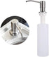 Soap Dispenser - 300 ml - Kitchen Detergent Dispenser - Sink Soap Dispenser - Stainless Steel Kitchen Detergent Dispenser - Refillable Soap Dispenser - With 360° Rotating Pump - Kitchen Accessories - Silver