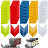 100 pieces - reflective stickers - reflective tape - reflective safety warning strips - reflective strips - waterproof - for bicycles, helmets, cars, mailboxes, backpacks, trailers and outdoor equipment - rectangle and arrow