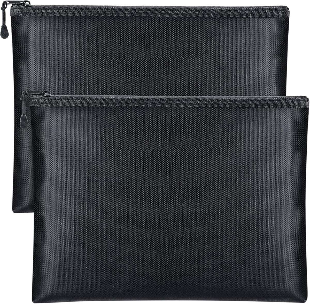 Fireproof Document Bag - 2 Pack - Fireproof and Waterproof Cash Bag with Zipper - Fireproof Document Bags - 13.4 x 9.4 Inch Waterproof and Fireproof Cash Bag Document Holder with Zipper - Fireproof Safe Storage Bag
