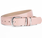 Belt - women's belt - Stylish retro - Trouser belt - Women - Adjustable Unisex Belt - 110cm - leather - women's belts for jeans dresses trousers women's leather waist belt with gold buckle - 110 CM - Pink