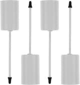 4 pieces - Candle holder - candle holder - candlestick - Christmas wreath candle holders - metal candlestick - Christmas decorations - home decoration - candle accessories - 2.5*2.5*11 cm - white