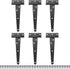 pieces - T-hinge for door - with screws - 6 inch - shed door hinge - T-door hinge - T-hinges - T-hinge - exterior door hinges - for wooden fences, sheds, cabinets and windows - black - 6.4*25 cm