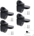 4 pieces - Glass clamp - Glass shelf brackets - Adjustable - Glass shelf bracket - fishmouth glass clip - wall mounting bracket - zinc alloy - furniture accessories - hardware accessories - with screws - for shelves of 3-20 mm thickness - 56*24*50 mm - bl