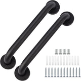 2 pieces - Armrest - 30*5 cm - Bathtub Grip - handle for the elderly - stainless steel railing - safety railings - non-slip shower grip - wall-mounted stainless steel handle - for the elderly, bathroom, kitchen - black
