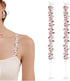 bra straps - 1 pair - replacement bra straps for women - elastic bra shoulder straps with floral pattern and lace - lace floral bra straps - non-slip bra straps - adjustable elastic shoulder pads