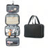 Toiletry bag - Portable hanging toiletry bag - foldable travel toiletry bag - large foldable travel bag - travel makeup bag - storage bag - with 4 compartments - waterproof toiletry bag - unisex - for vacation, shower, camping and travel - 27*18*8 cm - bl