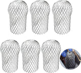 Downpipe leaf catcher - 6 Pieces - Wire mesh screen - Downpipe protector - Gutter guard - gutter guard - Against leaves in gutter - Leaf catcher - Anti-Clog - for preventing blockage and debris