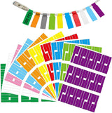 300 pieces - Self-adhesive cable label - cable label sheets - 10 sheets - of 10 colors - Cable labels - Label - Labels - Label stickers - Self-adhesive cable label stickers - Cable management - 26*84 mm