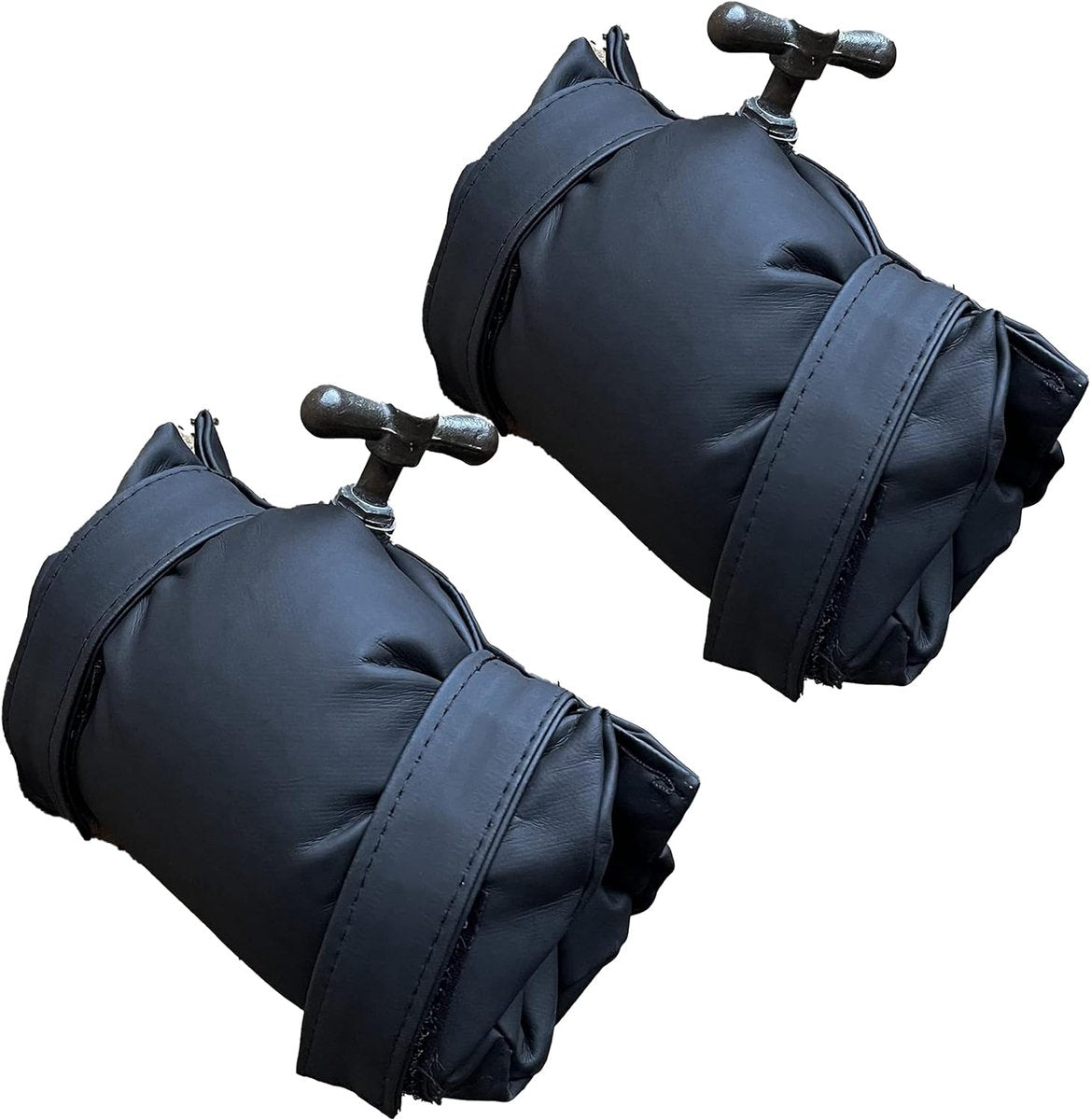 2 Pieces Frost Protection Cover - Tap Freeze Cover - Frost-Free Outdoor Tap Protection Cover - Outdoor Tap Covers - Frost Protection - Outdoor Tap Cover - Frost Protection Facade Tap - Frost Cover - Anti-frost - Waterproof Reusable - Black