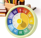 Timer - Visual timer - Visual countdown - 60-minute countdown timer - Countdown clock - Kitchen timer - Pomodoro timer - Silent time management - for fitness, studying, time management, cooking - 10.3*10.3*4.5 cm - green - (Battery not included)