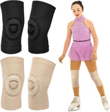 pairs of figure skating knee pads - gel dance knee pads - Knee Arthritis size M - Knee pain - Knee heating - cushioning and support - breathable material for dancing skating women girls men