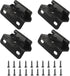 pieces - Hinges - Kitchen cabinet hinges - Cabinet door hinges - Furniture hinges - Flap hinge - Interior door hinges - surface-mounted hinges for kitchen cabinets - semi-concealed cabinet hinges - with screws - for cabinet doors, cabinets - black