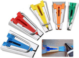 5-piece set - Bias Tape Maker Set - of 5 sizes (6 mm/9 mm/12 mm/18 mm/25 mm) - for sewing and quilting Bias tape - fabric bias tape maker Sewing machine tools - for DIY patchwork - Sewing machine accessories - Sewing tools