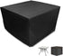 Garden Table Cover - 123*123*74 cm - Garden Furniture Cover - Square Garden Furniture Cover - Waterproof Garden Furniture Protective Cover - Waterproof Garden Table Cover - Dust Cover - Anti-UV - 210D Oxford Table Cover - for Garden, Gazebo, Balcony - Bla
