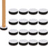 16 pieces - 6*1.65 cm - table leg risers - furniture leg cushions - EVA and felt materials - chair foot pads - self-adhesive furniture risers - table leg cushions - adjustable table heights - crash pads - multifunctional protective pad