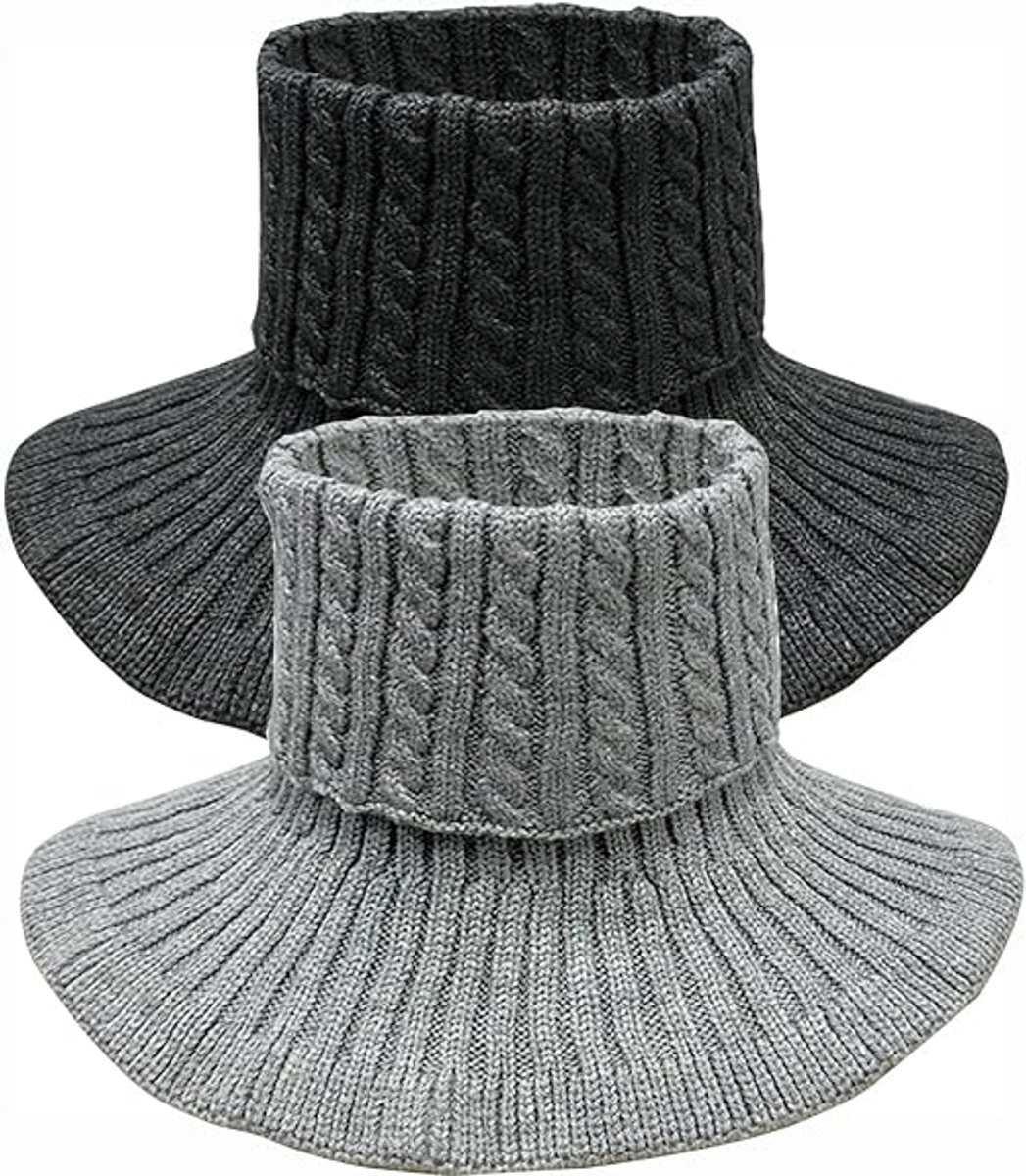 2 Pieces Faux Turtleneck - Faux Longneck Sweater - Women's Turtleneck - Women's Blouse Collar - Patch Turtleneck - Knitted Collar - Faux Knitted Collar - Turtleneck - Faux High Turtleneck - Fake Turtleneck - Turtleneck - Fake Turtleneck - Small Collar - W