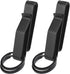 2 pieces - Keychain - Tactical keychain - Belt keychain - Duty Belt Keychain - Key clip - Key ring - Belt clip - with 2 keychains - stainless steel stealth belt loop keychain holder - 7.5*1.3*2.3 cm - black