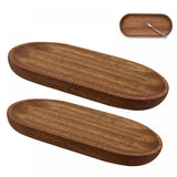2 pieces - Cutlery holder - 18*10 cm - Tray - Kitchen Spoon Holder - natural retro wooden kitchen spoon holder - kitchen utensil holder - wooden plates - for the countertop - for spatulas, spoons, tongs and other kitchen utensils - brown