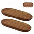 2 pieces - Cutlery holder - 18*10 cm - Tray - Kitchen Spoon Holder - natural retro wooden kitchen spoon holder - kitchen utensil holder - wooden plates - for the countertop - for spatulas, spoons, tongs and other kitchen utensils - brown
