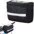 Bicycle Handlebar Bag - Waterproof Handlebar Bag - Detachable Bicycle Handlebar Bag - Bicycle Travel Accessories - Phone Bike Bag - Luggage Organizer - with transparent holder for mobile phones - Bicycle Bags for Electric Bikes - Black