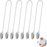 Napkin chain with clips - 4 pieces napkin chain - napkin clips - napkin clips with chain - 50 cm metal chain - Napkin clips - silver metal napkin clips - napkin clips chain - napkin chain - for seniors adults children