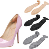 Shoe Insoles - Soft and Flexible Cushions - Heel Cushion - Anti-Friction - For high heels, loose shoes, metatarsal/arch pain, foot pain, heel pain, and bony protrusions - Heel Insoles - Women - One Size - Beige / Black / Grey