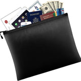 Fireproof document bag - fireproof and waterproof money bag with zipper for cash - Fireproof Document Bags - 13.4 x 9.4 Inch Waterproof and Fireproof Money Bag Document Holder with Zipper - Fireproof Safe Storage Bag