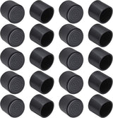 20 pieces - Chair Leg Caps - 32*32*34mm - furniture leg covers - Round rubber furniture leg protectors - Chair protector - floor protection - chair leg protectors - chair socks - for chair legs, table and sofa - black