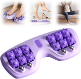 Foot massage device - Foot massage roller - Portable double foot massager roller - Massage ball - Foot massage - double foot massager roller for relieving plantar fasciitis pain and improving circulation, portable foot massager tool