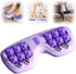 Foot massage device - Foot massage roller - Portable double foot massager roller - Massage ball - Foot massage - double foot massager roller for relieving plantar fasciitis pain and improving circulation, portable foot massager tool