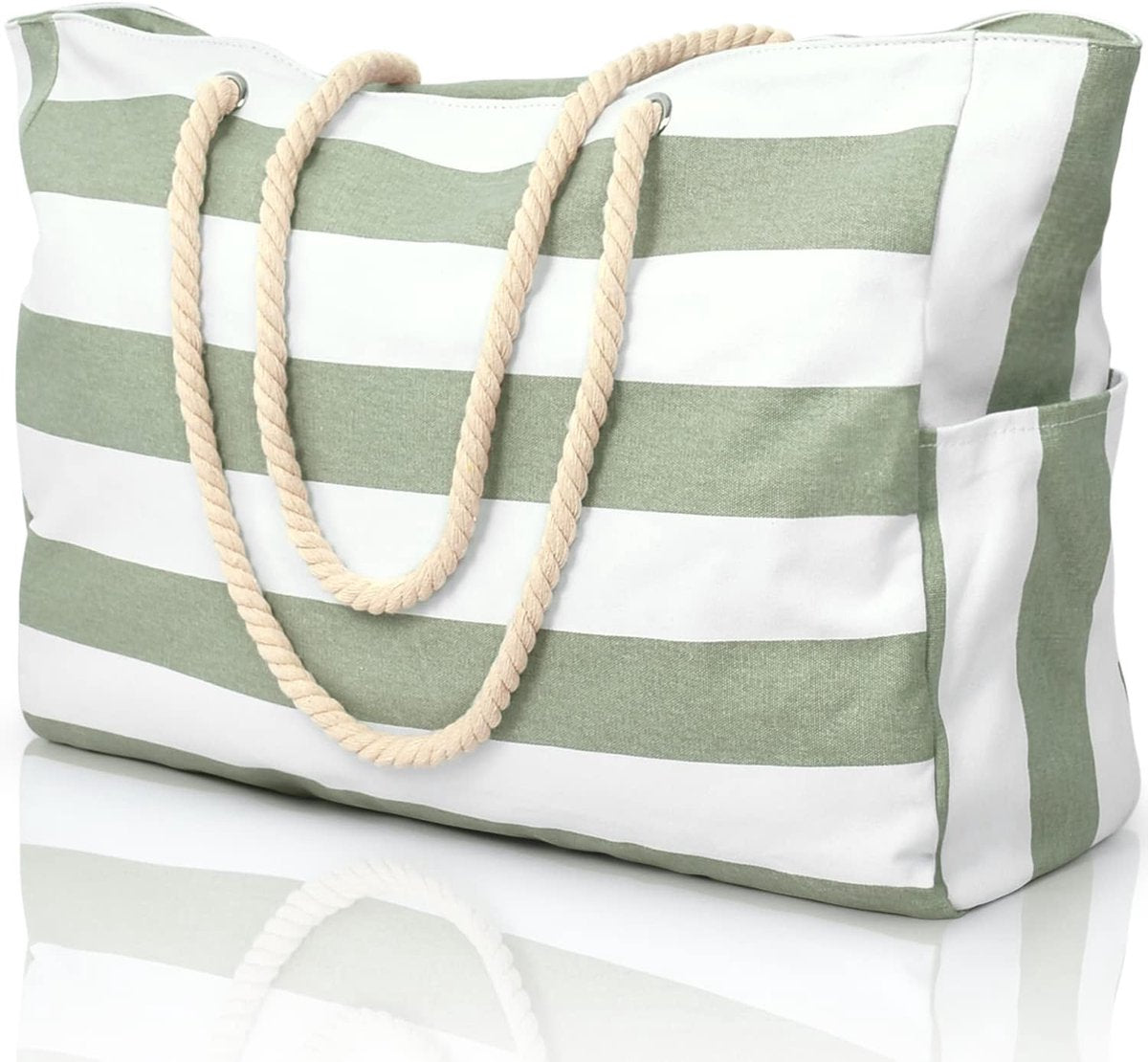 Beach bag - large beach bags for women - waterproof beach bags with zipper and rope handle, travel bags Shopping essentials Pool Gym - Vegetables