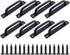 8 Pieces Door Handle - Kitchen Cabinet Handles - Cabinet Handles - Handles for Small Doors - 5" Hole in the Center Aluminum Alloy Cabinet Handles - Kitchen Cabinet Handle - For Drawer Cabinets, Cabinets, Kitchen, Wardrobe and Drawer Handles - Black