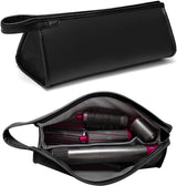 Suitable Travel Case - 1 piece - Organizer - Storage Bag - Travel Bag - Travel Pouch - PU Leather - Waterproof Hair Dryer Bag - Portable Hair Dryer Bag - For curling iron, comb, curling iron and hair dryer - Suitable for Dyson Supersonic and accessories -