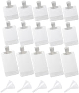 20 pieces - Travel-size Toiletries Bag - Travel Toiletries Containers - travel containers - refillable travel bottles - for cosmetics, lotions, shower gels, shampoos, travel essentials - 100 ml, 50 ml, 30 ml - with portable funnel - transparent