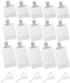 20 pieces - Travel-size Toiletries Bag - Travel Toiletries Containers - travel containers - refillable travel bottles - for cosmetics, lotions, shower gels, shampoos, travel essentials - 100 ml, 50 ml, 30 ml - with portable funnel - transparent