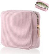 Toiletry Bag - Sanitary Pad Makeup Bag - Sanitary Pad Pouches - Menstrual Bags - Menstrual Pouches - Waterproof Zipper - Tampon Pouches - Napkin Pouches - Cosmetic Bag - Storage Bag - Makeup Bag - For Sanitary Pads, Tampons, Menstrual Cup - Pink