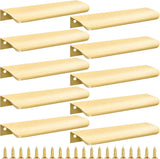 10 pieces - 150*40*17.5 mm - Cabinet handles - Drawer handles - Concealed handle - Aluminum alloy handle - kitchen cabinet handles - furniture accessories - hardware - brushed gold