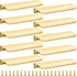 10 pieces - 150*40*17.5 mm - Cabinet handles - Drawer handles - Concealed handle - Aluminum alloy handle - kitchen cabinet handles - furniture accessories - hardware - brushed gold