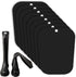 8 pieces - Boot trees - Boot Shapers - Boot filler - Boot stretcher - Stretcher - plastic boot trees for women - high boot supports - boot supports - reusable inserts - shoe care accessory - 35*28 cm - black