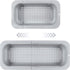 Sink drain basket - Strainer - Washing vegetables and fruit - Draining cooked pasta and drying dishes - Extendable and telescopic - New kitchen accessories for the home - Grey