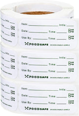 Freezer Labels Writable - 900 Pieces Freezer Stickers Writable - labels - food date labels - freezer stickers - removable freezer labels - Freezer Labels - Freezer Containers - Shelf life labels