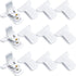 12 pieces - Duvet clips - Quilted duvet clips - with foam and metal - Duvet clamps - Duvet pegs - Clamps - Clips - Sturdy duvet clips - Bedding accessories - for duvets, blankets and sheets - white