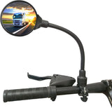 Bicycle Mirror E-bike Rearview Mirror - handlebar lens bicycle mirror - Bicycle mirror right - round mirror - safe rearview mirror for bicycle - scratch-resistant glass lens - adjustable and rotatable safe rearview mirror - 360º Rotatable