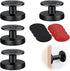 4 pieces - Headboard stoppers - Furniture legs - Bedside fixer - Headboard fixings - Adjustable - 27-40 mm - sofa support stoppers - Anti-sway wall protection - Bed stopper - Furniture protector - floor protectors - Reduces noise - black