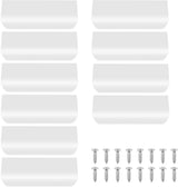 10 pieces - 150*40*17.5 mm - Cabinet handles - Drawer handles - Concealed handle - Aluminum alloy handle - kitchen cabinet handles - furniture accessories - hardware - white