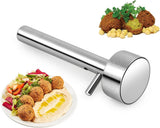 Falafel Scoop - Falafel Portioning Device - Falafel Make - Burger Maker - Meatball Scoop - Stainless Steel Falafel Scoop - Kitchen Utensils - Non-stick Mold - for falafel balls, meatballs - 4.2*13.5 cm - Silver